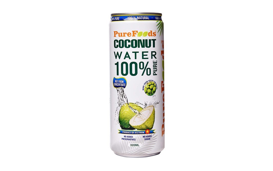 Purefoods 100% Pure Coconut Water    Tin  320 millilitre